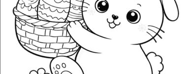 easter bunny brings eggs