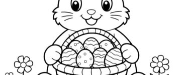 easter bunny with a basket
