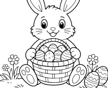 easter bunny with a basket