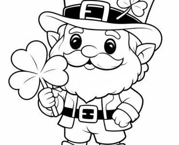 leprechaun with a shamrock