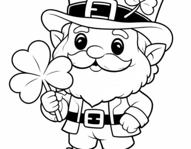 leprechaun with a shamrock