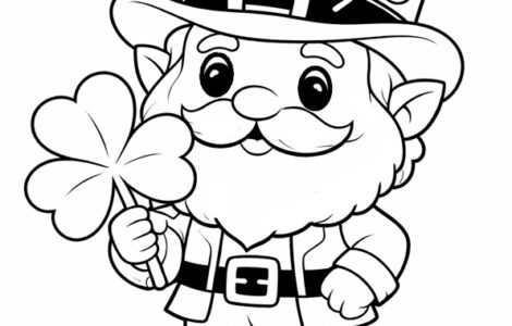 leprechaun with a shamrock