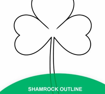 shamrock outline printable