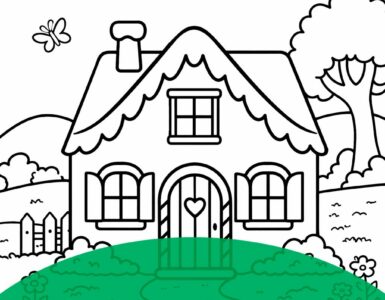 simple cozy country house