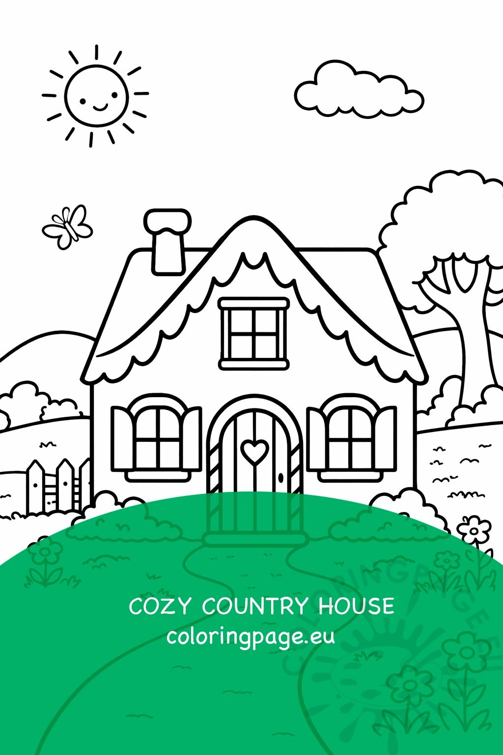 simple cozy country house