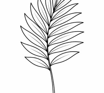 Simple palm leaves 1 simple palm leaves