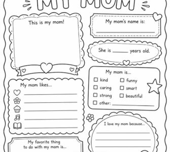 all about my mom printable