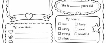 all about my mom printable