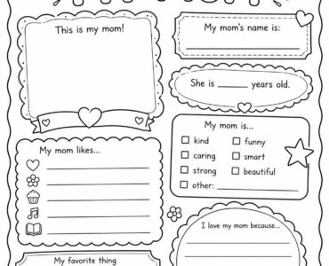 all about my mom printable