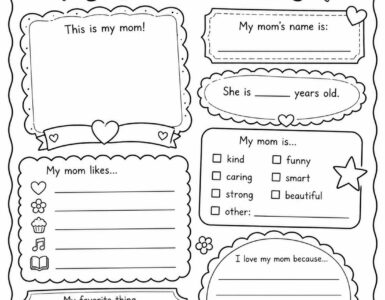 all about my mom printable