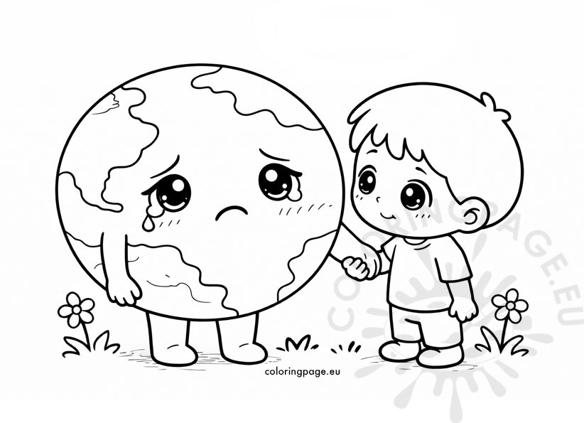 child and planet earth