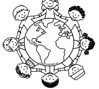 Children circle earth drawing 7 children circle earth drawing
