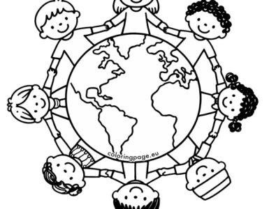Children circle earth drawing 7 children circle earth drawing