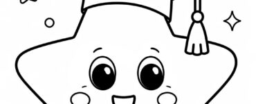 cute graduation star with cap