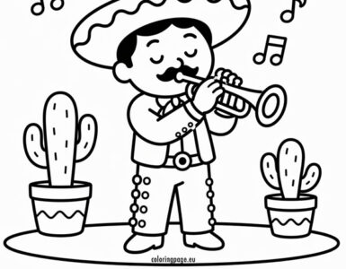 mexican boy playing trumpet