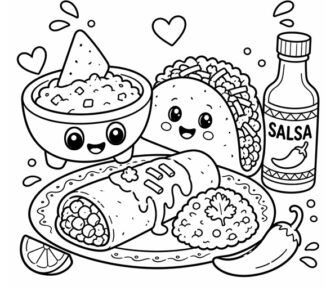 mexican food cartoon