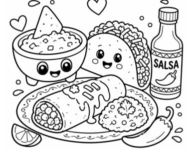 mexican food cartoon