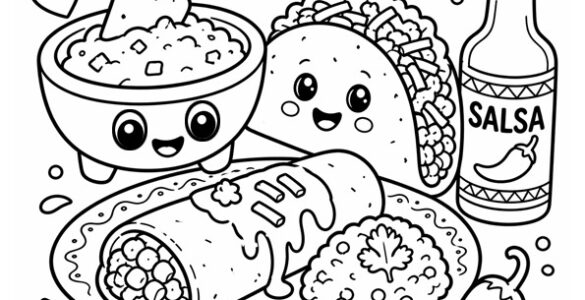 mexican food cartoon