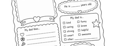 all about my dad printable
