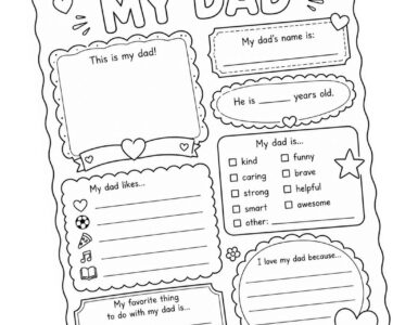 all about my dad printable