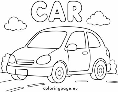 Car coloring page 4 car
