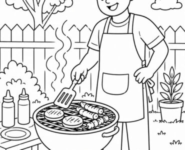 dad grilling BBQ