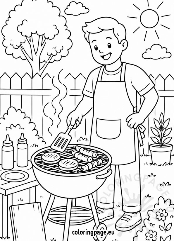 Dad grilling BBQ 3 dad grilling BBQ