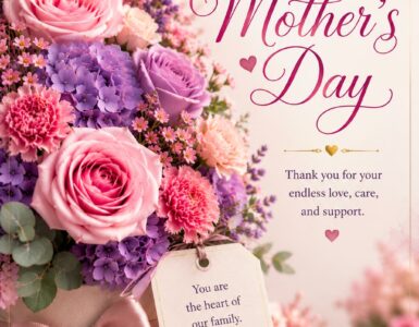 elegant floral mothers day greeting
