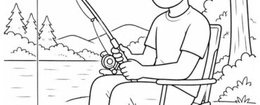 father fishing
