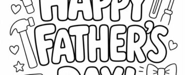 fathers day doodles printable