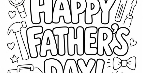 fathers day doodles printable