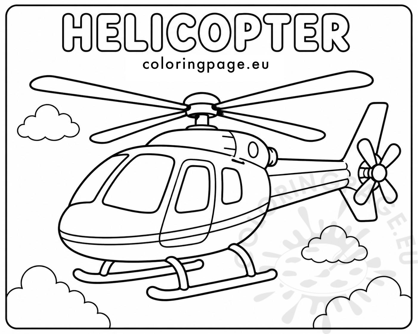 helicopter printable