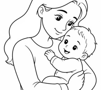 mother holding her baby