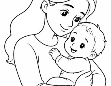 mother holding her baby