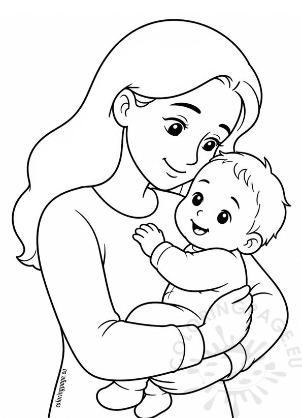 Mother holding her baby 3 mother holding her baby