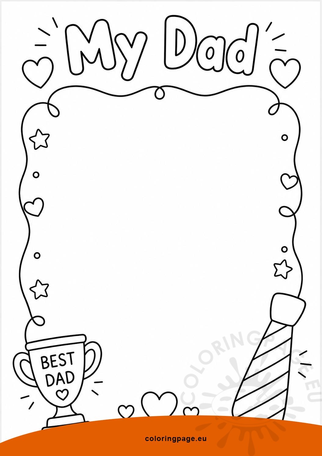 my dad portrait printable