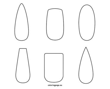 nail shape templates