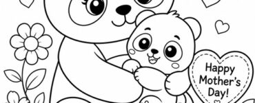 panda mother and baby