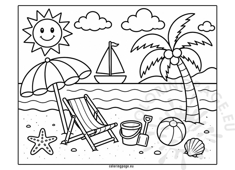 sunny beach day
