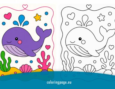 cute whale copy the colors