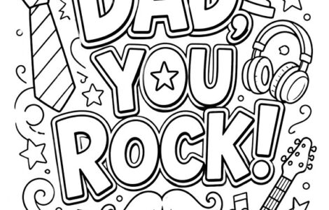 dad you rock printable