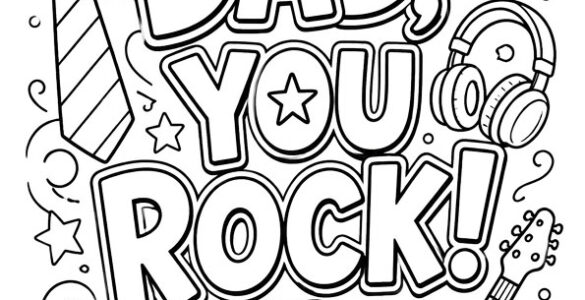 dad you rock printable