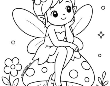 fairy on a mushroom