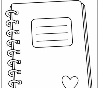 notebook coloring page