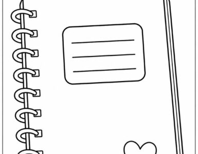 notebook coloring page