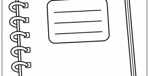 notebook coloring page