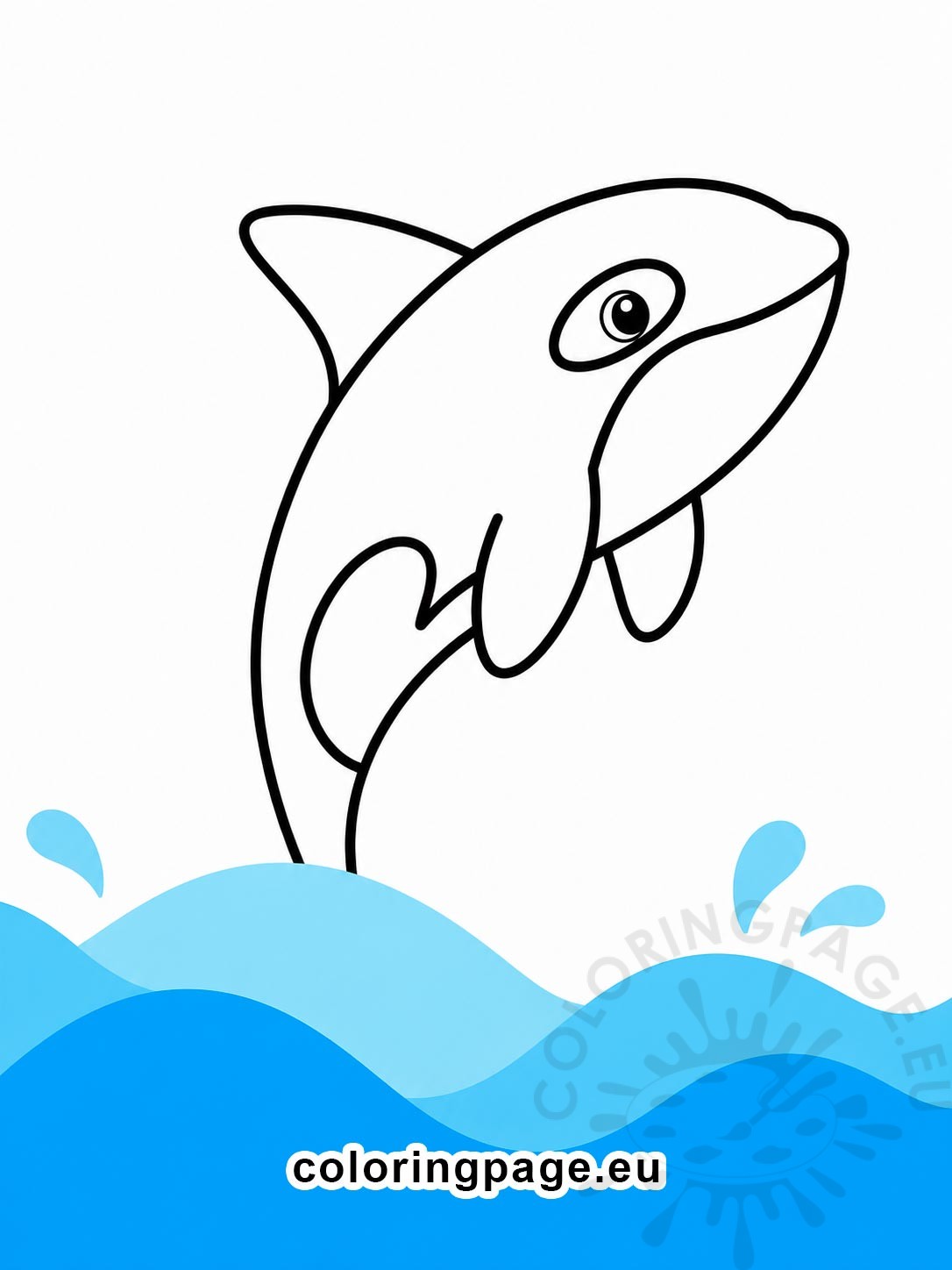 orca coloring page