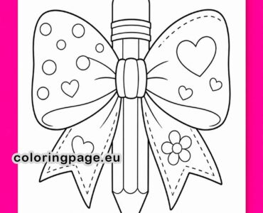 pencil bow printable