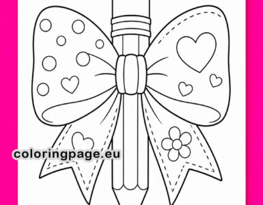 pencil bow printable