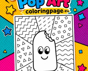 smiling popsicle pop art
